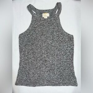 Maeve by Anthropologie Gray Knit Tank Top Size Large